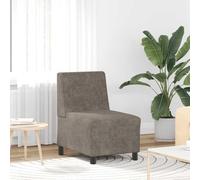 Mangloder Canapé modulaire sans accoudoirs Gris foncé 55 cm en Similicuir suédé Durable pour Salon séjour Bureau avec Assise Confortable et Design modulable Angle Droit réversible