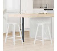 Mangloder Chaises de Salle à Manger 2 pcs en Bois Massif d'hévéa Blanc 46 x 37 x 63 cm Design scandinave Moderne pour Cuisine Salon Repas Confort Assise Durable