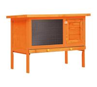 Mangloder Clapier en bois à 1 niveau avec toit rabattable et tiroir extensible, pour lapins, cochons d'Inde, lapin, cage, enclos d'intérieur et d'extérieur 90 x 45 x 65,5 cm