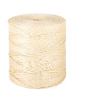Mangloder Corde 100 % sisal 2 mm 600 m 2 kg résistante à la déchirure et à l'abrasion pour travaux manuels, jardin, arbre à chat, décoration, agriculture, transport, pêche