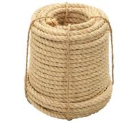 Mangloder Corde en sisal 100 % 12 mm 100 m Corde robuste polyvalente pour jardin, construction et extérieur, pour fixer, tendre, sécuriser, soulever, bricolage, emballage, tressage