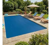 Mangloder Couverture de Piscine Solaire Extra épaisse 488 x 244 cm en PE résistante avec Chambres à air pour Protection Thermique et réduction de l'évaporation adaptée aux piscines extérieures