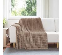 Mangloder Couverture en polaire Camel 200 x 150 cm, légère et respirante pour canapé, chambre à coucher et salon, douillette, chaude pour l'automne et le printemps, décorative et portable