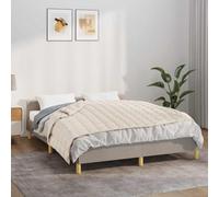 Mangloder Couverture lestée crème claire, 120 x 180 cm, 9 kg, en coton, respirante et douce, avec perles de verre, passants intérieurs pour housse de couette, pour chambre à coucher, salon et confort