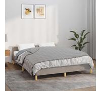 Mangloder - Couverture lestée - Gris - 120 x 180 cm - 5 kg - Tissu en coton - Garnissage uniforme en perles de verre - Couverture douillette pour lit, canapé, chambre à coucher, salon - Avec passants