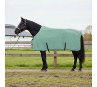 Mangloder Couverture pour cheval - Vert spécial - 165 cm - En polyester respirant et imperméable - Couverture d'hiver pour écurie et pâturage - Avec partie de cou réglable - Poids léger et matériau