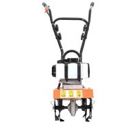 Mangloder Débroussailleuse à essence 52 cc en acier avec 16 lames, largeur de travail de 25 cm, profondeur de 10 à 12 cm, cultivateur pour creuser, desserrer, désherber dans les parterres et serres