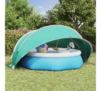 Mangloder Dôme de piscine 430 x 430 x 210 cm en polyester 185T avec revêtement PU pliable imperméable résistant aux UV pour piscine de jardin, piscine, jacuzzi, pataugeoire et piscine hors sol