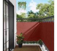 Mangloder Écran de Balcon en Tissu Oxford Terre Cuite 110 x 700 cm résistant aux UV avec œillets en Aluminium pour Jardin terrasse extérieur Protection Soleil et Pluie