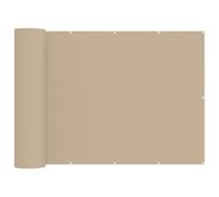 Mangloder Écran de confidentialité pour Balcon Beige 180 x 500 cm en Tissu Polyester résistant aux UV et à l'eau avec œillets en Aluminium pour terrasse Jardin extérieur