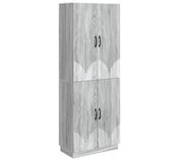 Mangloder Ensemble de Meubles 2 pcs Sonoma Gris en Bois d'ingénierie, Armoire et Cabinet avec étagères, Portes, Rangement modulable pour Salon, Salle à Manger, Bureau, intérieur et extérieur