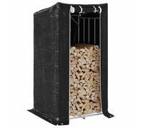 Mangloder Étagère à bûches avec protection contre la pluie en acier galvanisé 100 x 100 x 200 cm, jusqu'à 180 kg, pour cheminée, four, foyer, jardin, terrasse, extérieur, rangement et séchage