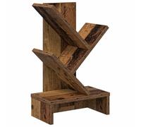 Mangloder Étagère Arbre 3 Niveaux Bois d'Ingénierie 30 x 18 x 48 cm Rangement Maison Salon Bureau Chambre Compacte et Modulable pour Organisation et Décoration Intérieure