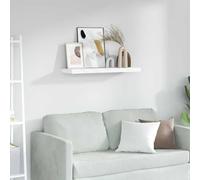 Mangloder Étagère murale en marbre blanc en bois 90 x 23,5 x 4 cm Planche flottante suspendue avec support mural, étagère pour salon, cuisine, chambre à coucher, salle de bain, peu encombrante