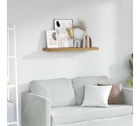 Mangloder Étagère murale murale marron en bois 90 x 23,5 x 4 cm Planche flottante moderne pour salon, chambre à coucher, cuisine, salle de bain, étagère peu encombrante pour livres, plantes