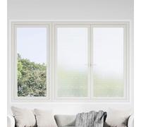 Mangloder Film autocollant pour fenêtre - Avec bandes dépolies - En PVC - 90 x 2000 cm - Pour la vie privée, la protection solaire, la salle de bain, le bureau, la chambre à coucher et la porte en