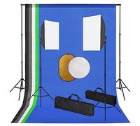 Mangloder Kit de studio photo avec lumières, système de fond, réflecteur, boîte à lumière, trépied lumineux, 5 arrière-plans, éclairage pour portrait, photographie de produits, vidéo, enregistrement