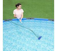 Mangloder Kit d'entretien de Piscine Hors Sol Flowclear Bestway avec aspirateur, écumoire, Flotteur Chimique, thermomètre, bandelettes de Test 3 en 1 pour Piscine jusqu'à 3,96 m