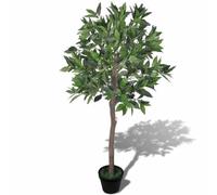Mangloder Laurier Artificiel avec Pot 120 cm de Hauteur, Plante décorative résistante pour Maison, Bureau ou Jardin, avec 546 Feuilles Naturelles, idéal pour décoration intérieure et extérieure