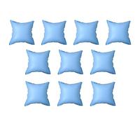 Mangloder Lot de 10 coussins gonflables pour piscine hors sol en PVC - 110 x 110 cm - Bleu - Pour couverture de piscine, film solaire, hivernage, bâches, piscine et piscine de jardin