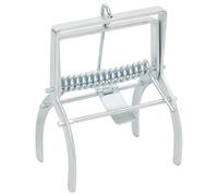 Mangloder Lot de 10 pièges à taupes réutilisables en acier galvanisé argenté pour jardin et pelouse 6 x 12 x 14 cm