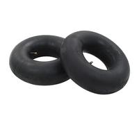 Mangloder Lot de 2 chambres à air pour brouette 15 x 6.00-6 en caoutchouc de rechange pour pneus avec valve en métal, pour jardin, cour, agriculture, transport anti-crevaison sans perte d'air