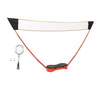 Mangloder Lot de 2 raquettes de badminton avec filet et sac de transport pour extérieur, jardin, parc, plage, camping, loisirs, entraînement, double et simple, pour famille, enfants, adultes