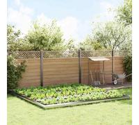 Mangloder Lot de 20 clôtures anti-limaces en acier inoxydable argenté pour bordure de jardin, bordure de parterre, bordure de pelouse, bordure de tonte pour extérieur