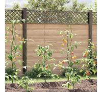 Mangloder Lot de 5 supports de plantes en acier vert 150 x 0,6 x 0,6 cm pour balcon, parterre, serre, plante en pot et plantes grimpantes, stable pour la croissance verticale