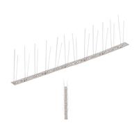 Mangloder Lot de 6 pics anti-pigeons en acier inoxydable de 3 m, 2 rangées avec 6 pics, pour balcon, jardin, terrasse, grenier, protection contre les pigeons et les chats