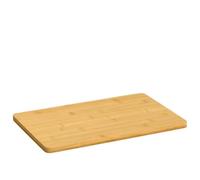 Mangloder Lot de 6 planches à petit-déjeuner en bambou 22 x 14 x 0,8 cm avec finition à l'huile naturelle pour petit-déjeuner, pizza, dessert, service, cuisine et salle à manger, légère, lisse, facile
