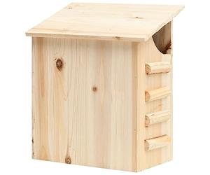 Mangloder Maison pour Chauves-Souris en Bois Massif de Sapin 30x20x38 cm avec Crochet de Suspension pour abri Refuge Habitat extérieur Jardin biodiversité Protection Faune Sauvage