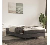 Mangloder Matelas à ressorts ensachés, moyen, gris foncé, velours, 140 x 210 x 20 cm, avec mousse respirante, support ergonomique, pour chambre à coucher, lit double
