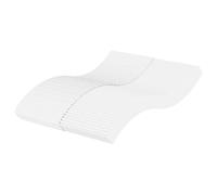 Mangloder Matelas en mousse, blanc, 120 x 220 cm, avec degré de dureté H2 et H3, housse respirante, garnissage en mousse polyuréthane 22D, housse lavable, soutien ergonomique pour un confort de