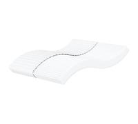 Mangloder Matelas en mousse, blanc, 160 x 220 cm, avec degré de dureté H2 H3, respirant, lavable, housse ergonomique, soutien pour lit double, chambre, invité, enfant, confort de sommeil