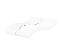 Mangloder Matelas en mousse, blanc, 200 x 200 cm, avec degré de dureté H2 et H3, housse respirante, garnissage en mousse polyuréthane 22D, réversible pour un soutien ergonomique et un sommeil