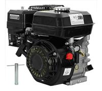 Mangloder Moteur à essence 4 temps 6,5 CV 4,8 kW Noir 196 cm3 Moteur à essence avec démarreur à câble Silencieux pour générateur de courant Générateur de secours Jardin Construction