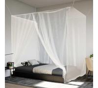 Mangloder Moustiquaire à suspendre - Maille 156 - Blanc - 220 x 100 x 150 cm - En polyester durable - Pour chambre à coucher, balcon, camping, randonnée, extérieur
