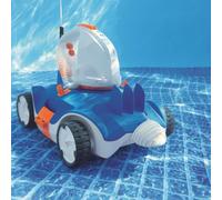 Mangloder Nettoyeur Piscine sans Fil Bestway Flowclear Aquatronix 58482, Robot Balai Rechargeable, adapté aux spas et bassins jusqu'à 45 m², avec Filtre de 4,5 L, capteur d'eau, Lampe LED