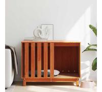 Mangloder Niche pour chien en pin massif marron ciré 90 x 60 x 67 cm Niche pour chien pour intérieur comme couchage niche pour animaux avec toit, refuge pour chiot, lieu de repos