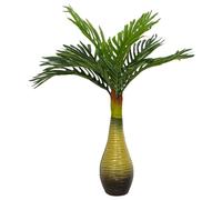 Mangloder Palmier artificiel avec pot de 70 cm, vert, 9 feuilles en PEVA, plante artificielle réaliste pour salon, bureau, balcon et jardin, décoration facile d'entretien