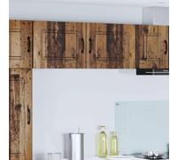 Mangloder Panneau de Lave-Vaisselle Kalmar 2 pcs Bois Ancien Meuble Armoire Buffet vaisselier Placard Rangement Cuisine Salle à Manger avec 4 étagères tiroir Porte pour Organiser Vaisselle