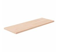 Mangloder Panneau d'étagère en Bois de chêne Massif Non traité 60x20x1,5 cm Support Mural pour Rangement décoration Salon Chambre Bureau Cuisine entrée