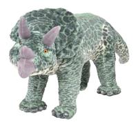 Mangloder Peluche tricératops debout XXL vert pour enfants à partir de 36 mois, jouet dinosaure doux, jouet robuste, cadeau pour anniversaires et baptêmes