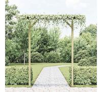 Mangloder Pergola de Jardin en Bois 205 x 40 x 203 cm avec Deux poteaux Robuste pour Support de Plantes grimpantes Rosier Vigne Lierre terrasse Patio extérieur Structure décor végétal pour