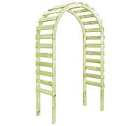 Mangloder Pergola de Jardin en pin Massif 130x60x230 cm avec voûte pour Support de Plantes grimpantes terrasse Patio extérieur Structure décor végétal