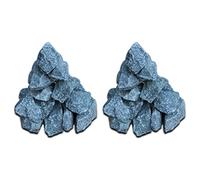 Mangloder Pierres de sauna en pierre naturelle, 30 kg, 6 à 8 cm, pour poêle à sauna et bain à vapeur, haute capacité thermique, convient pour infusion, bien-être et détente dans les zones privées ou
