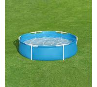 Mangloder Piscine Hors Sol Ronde 152 cm pour Jardin Famille avec Cadre en Acier par Bestway, Facile à Assembler, capacité de 580 L, idéale pour Enfants dès 2 Ans, Robuste et Pratique