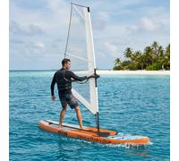 Mangloder - Planche SUP gonflable avec voile Triton - 330 x 76 x 15 cm - Bleu - Pour activités aquatiques, planche à voile, pagaie, yoga, polyvalent, extérieur, stable, portable, convient pour les