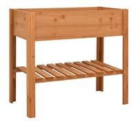 Mangloder Pot de fleurs en bois de sapin - 88 x 43 x 80 cm - Plusieurs étages avec 2 niveaux - Support pour fleurs - Pour intérieur et extérieur - Pour balcon, terrasse, salon, bureau, ordre